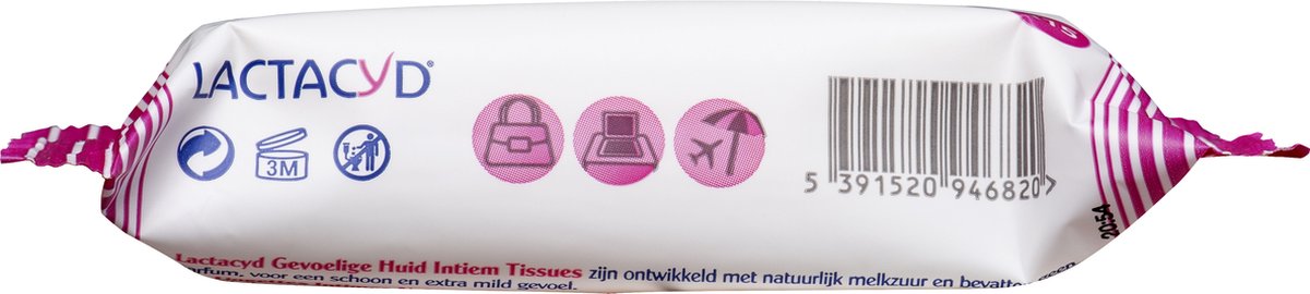 Lactacyd Gevoelige Huid Tissues Intieme Zone Verfrissingsdoekjes