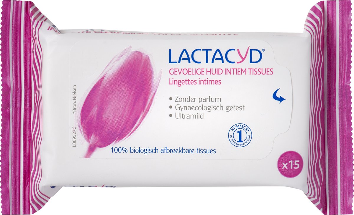 Lactacyd Gevoelige Huid Tissues Intieme Zone Verfrissingsdoekjes