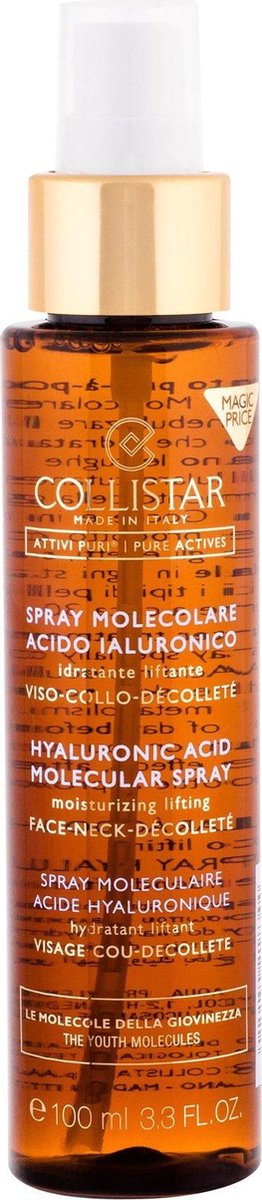 Collistar Molecular Spray Hyaluronic Acid Moisturizing Lifting Gezichtsspray 100ml