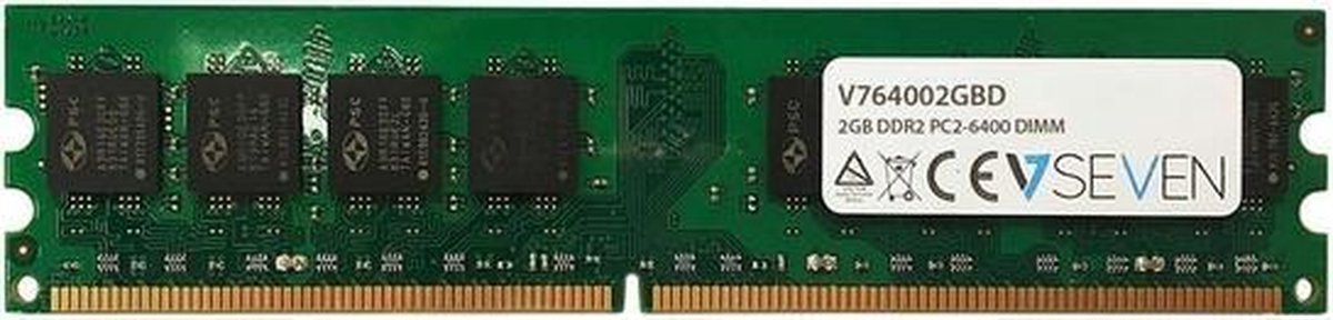 V7 64002GBD geheugenmodule 2 GB DDR2 800 MHz