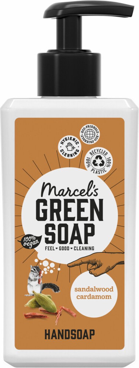 Marcels Green Soap Marcel's Green Soap Sandelhout & Kardemom Handzeep 250ml