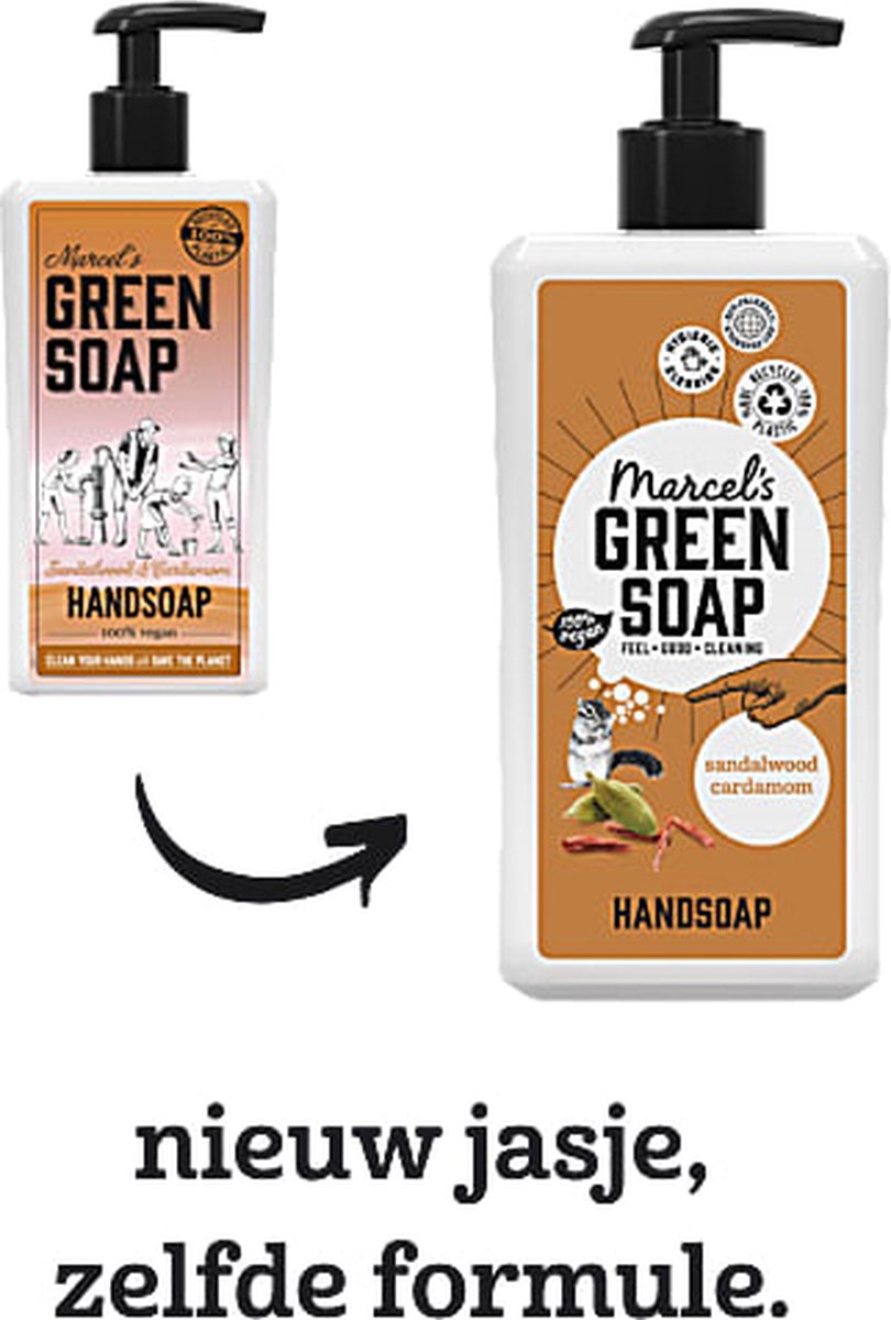 Marcels Green Soap Marcel's Green Soap Sandelhout & Kardemom Handzeep 250ml