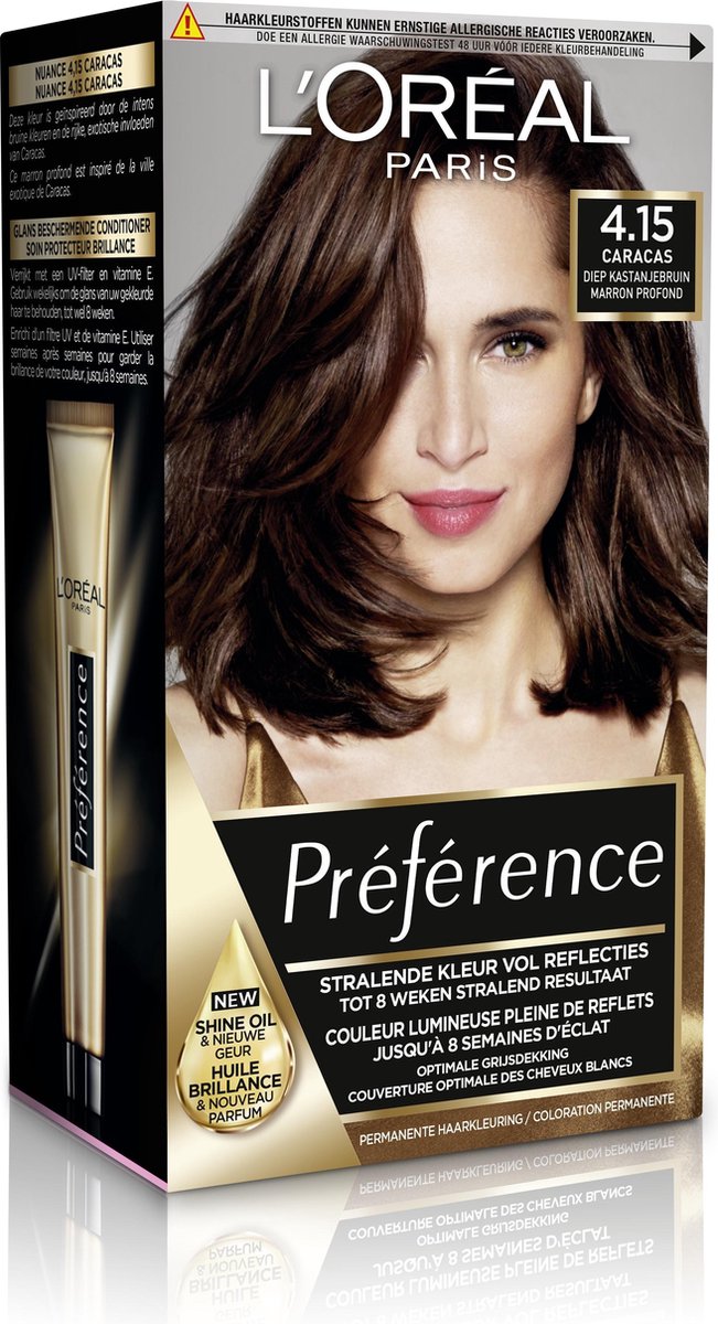 L'Oreal Paris L´Oréal Paris 4.15 Caracas Preference Haarkleuring - Zwart