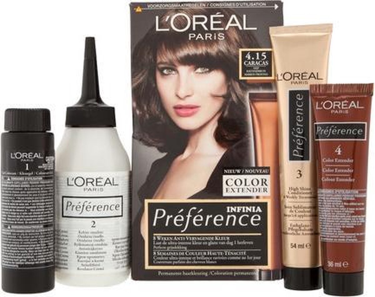 L'Oreal Paris L´Oréal Paris 4.15 Caracas Preference Haarkleuring - Zwart