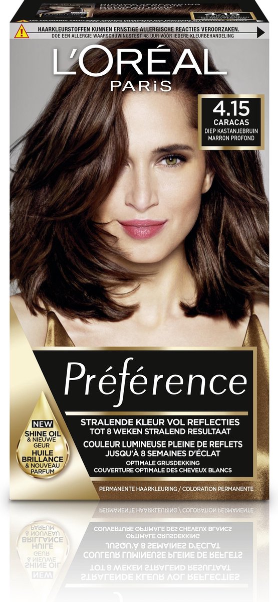 L'Oreal Paris L´Oréal Paris 4.15 Caracas Preference Haarkleuring - Zwart