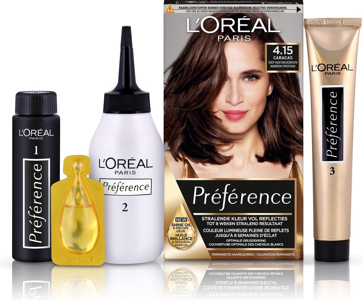 L'Oreal Paris L´Oréal Paris 4.15 Caracas Preference Haarkleuring - Zwart