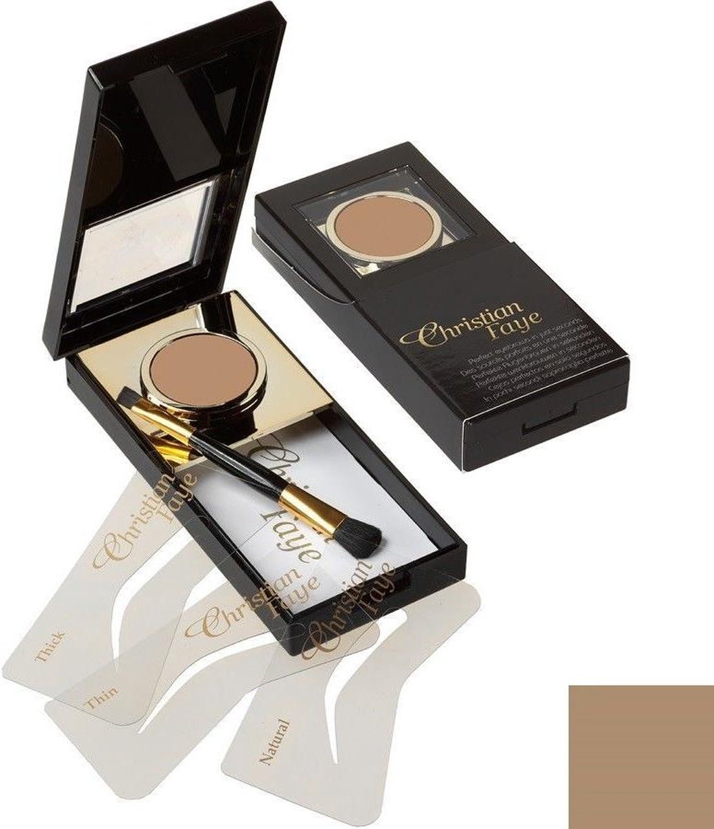 Christian Faye Brown Eyebrow Powder Wenkbrauwpoeder 3g - Grijs
