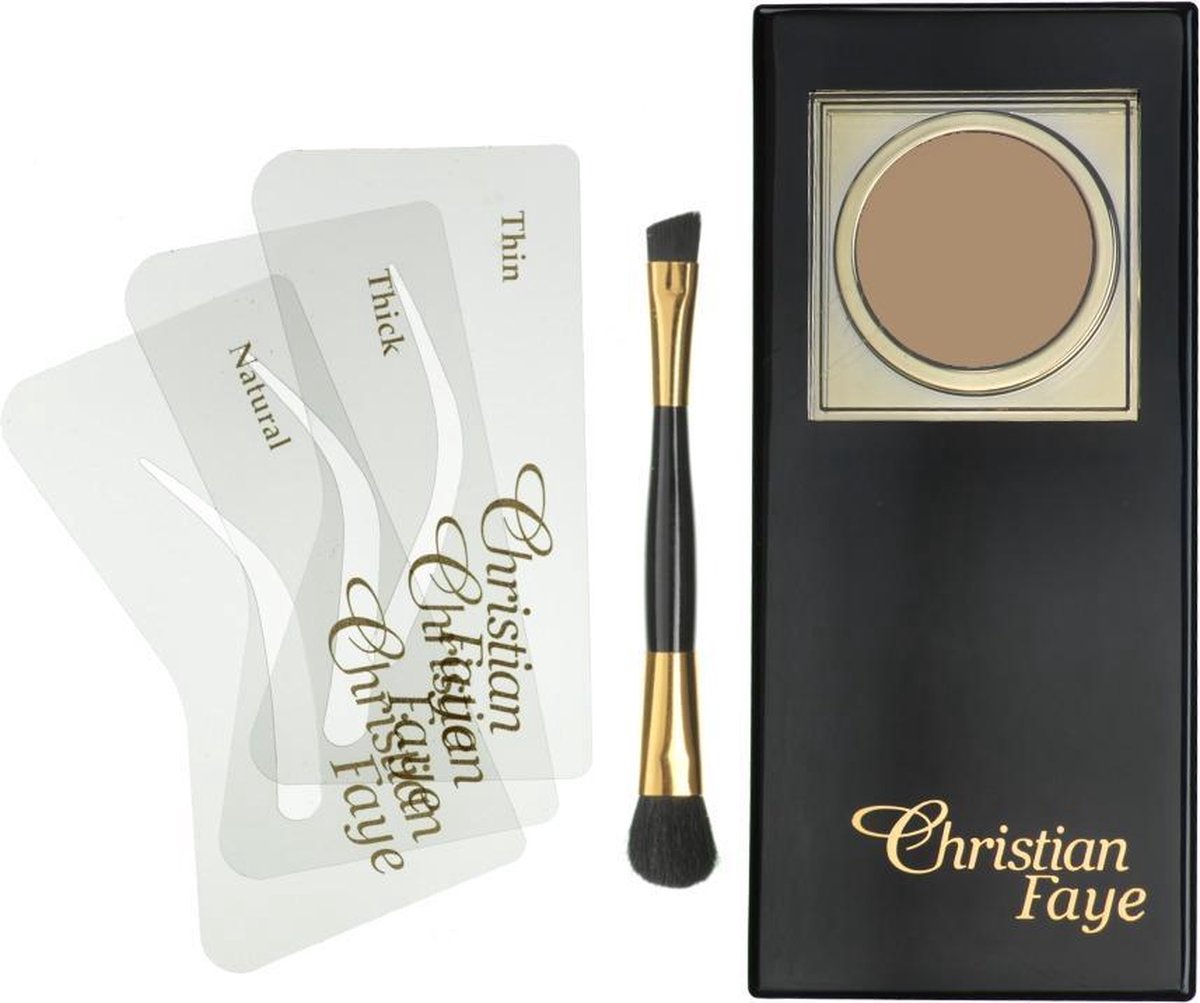Christian Faye Brown Eyebrow Powder Wenkbrauwpoeder 3g - Grijs