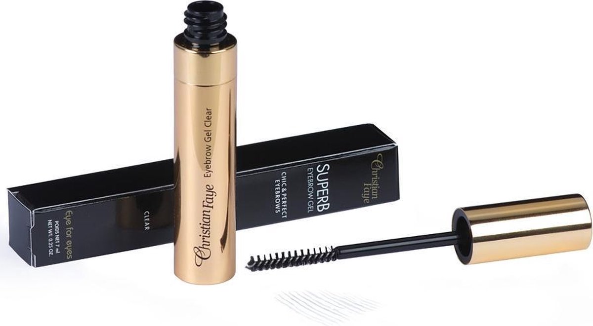 Christian Faye Clear SuperB Eyebrow Gel Wenkbrauwgel 7ml - Zwart