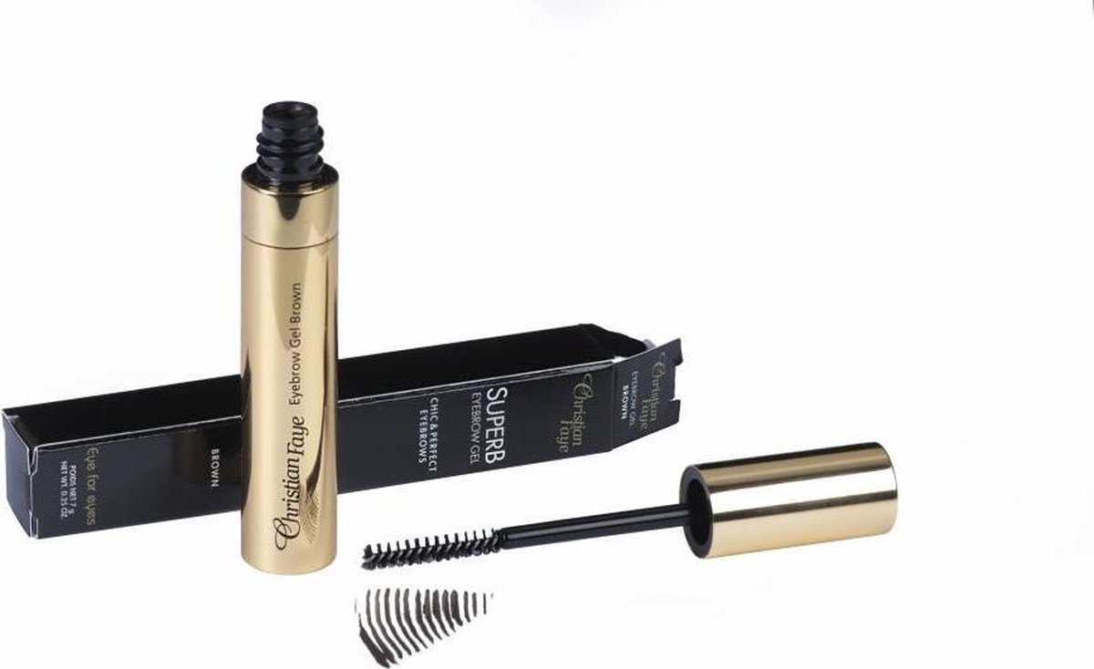 Christian Faye Brown SuperB Eyebrow Gel Wenkbrauwgel 7ml - Zwart