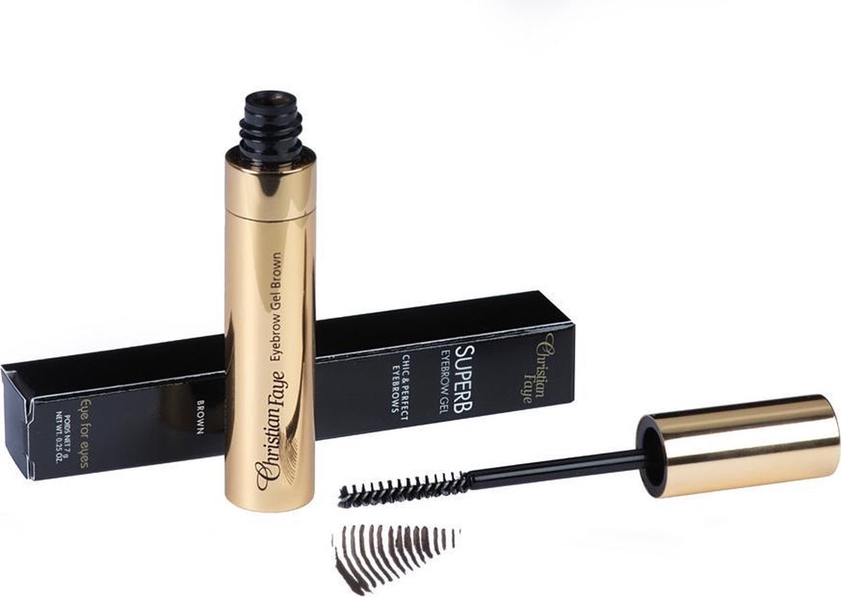 Christian Faye Brown SuperB Eyebrow Gel Wenkbrauwgel 7ml - Zwart