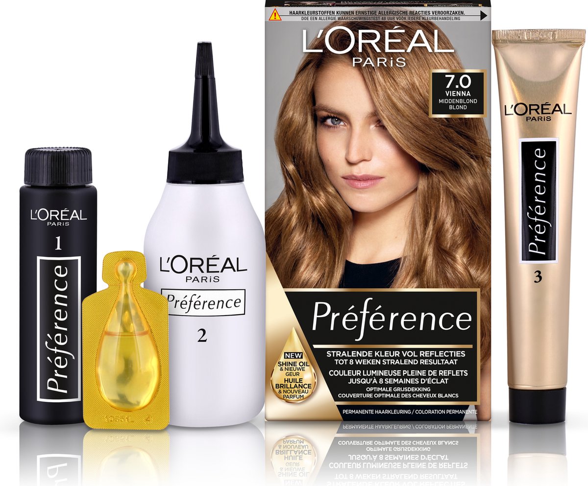 L'Oreal Paris L´Oréal Paris 7. Vienne Middenblond Preference Haarkleuring