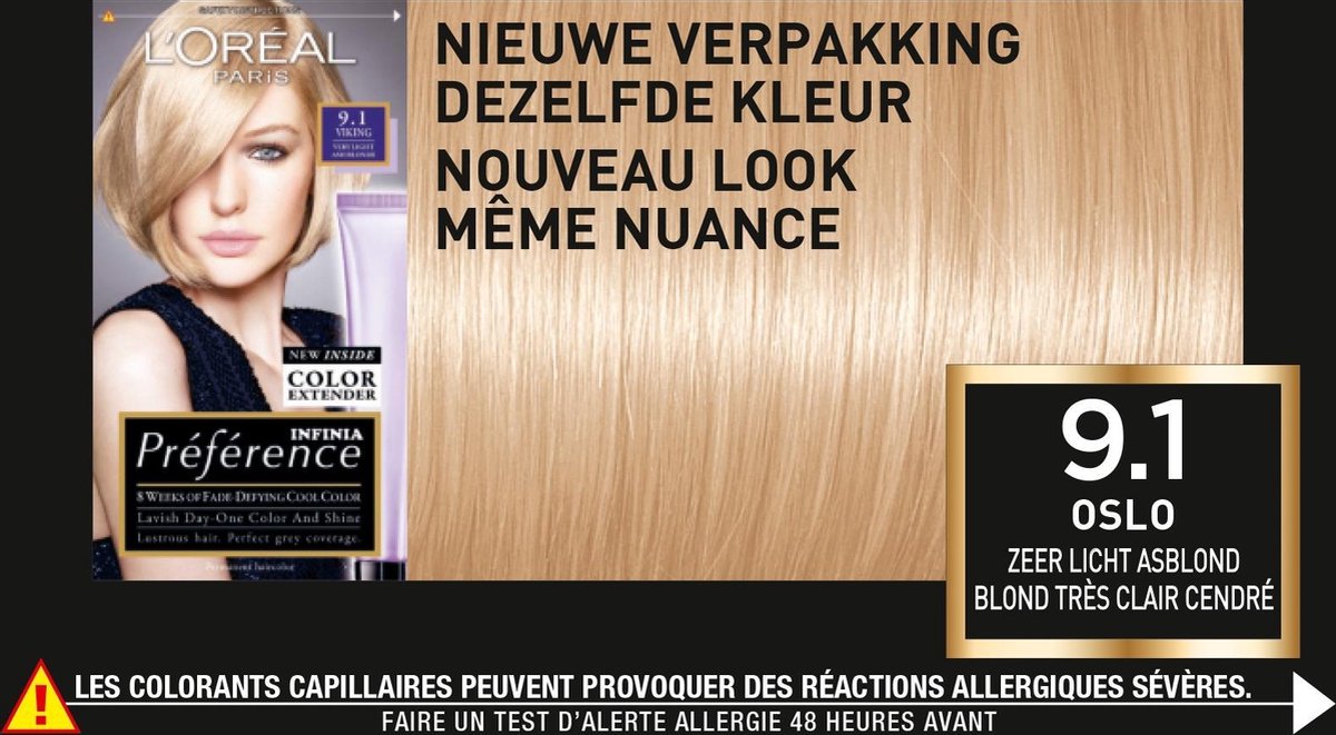 L'Oreal Paris L´Oréal Paris 9.1 Oslo Preference Haarkleuring