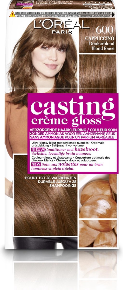 L'Oreal Paris L´Oréal Paris 600. Cappuccino Casting Crème Gloss Haarkleuring - Bruin