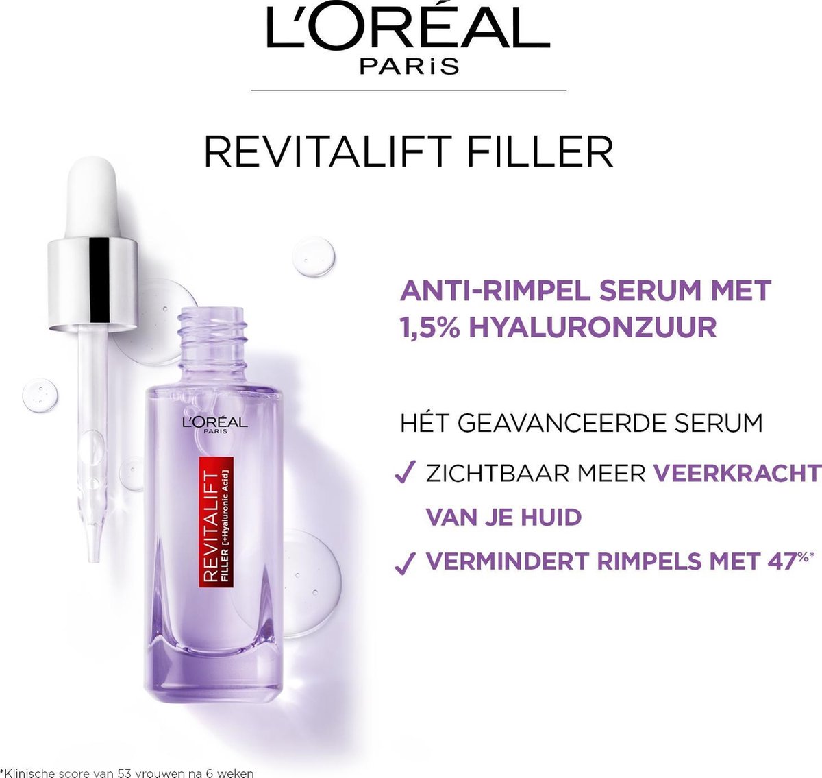 L´Oréal Paris Revitalift Filler 1,5% Hyaluronzuur Serum 30ml