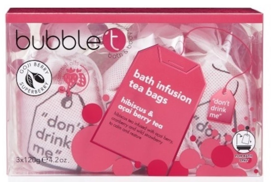 Bubble T Bubble 'T Bath Infusion Tea Bags Hibiscus & Açai Berry Tea Badproduct 360g