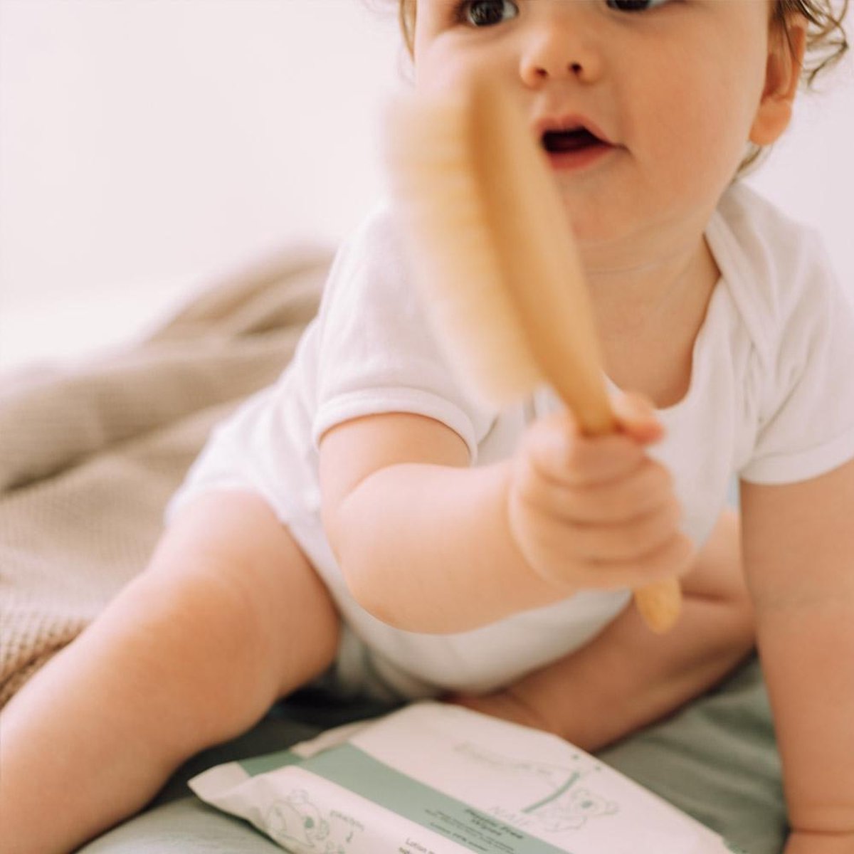 Naif One pack Plasticvrije billendoekjes Babyverzorging