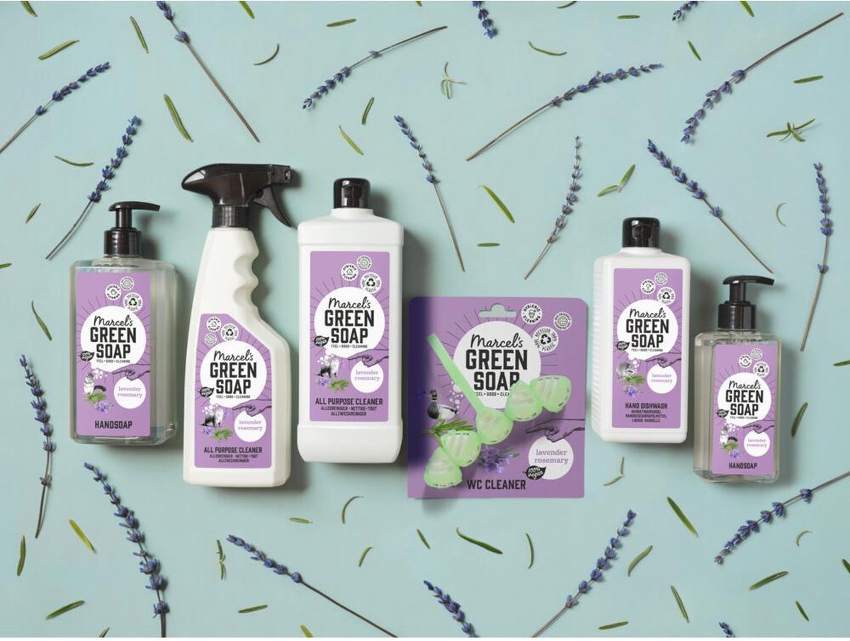 Marcels Green Soap Marcel's Green Soap Lavendel &marijn Handzeep 500ml - Roze