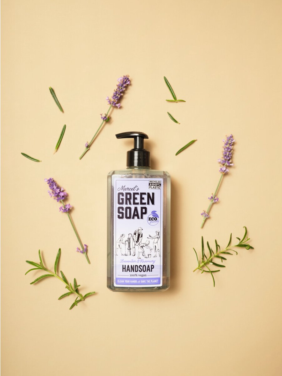 Marcels Green Soap Marcel's Green Soap Lavendel &marijn Handzeep 500ml - Roze