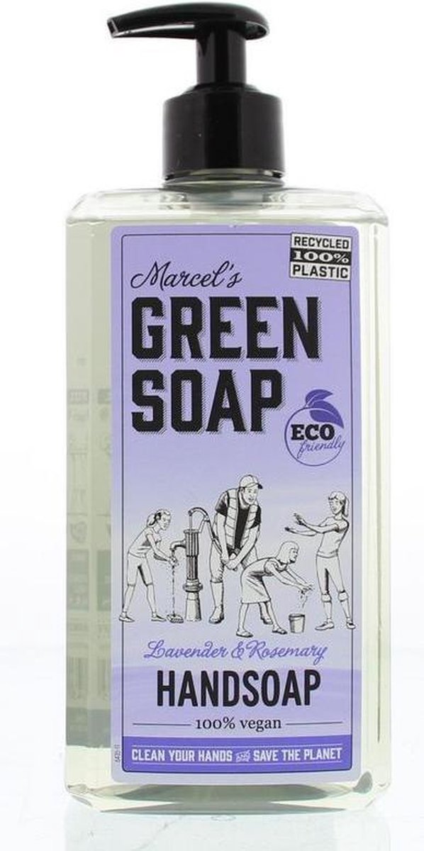 Marcels Green Soap Marcel's Green Soap Lavendel &marijn Handzeep 500ml - Roze