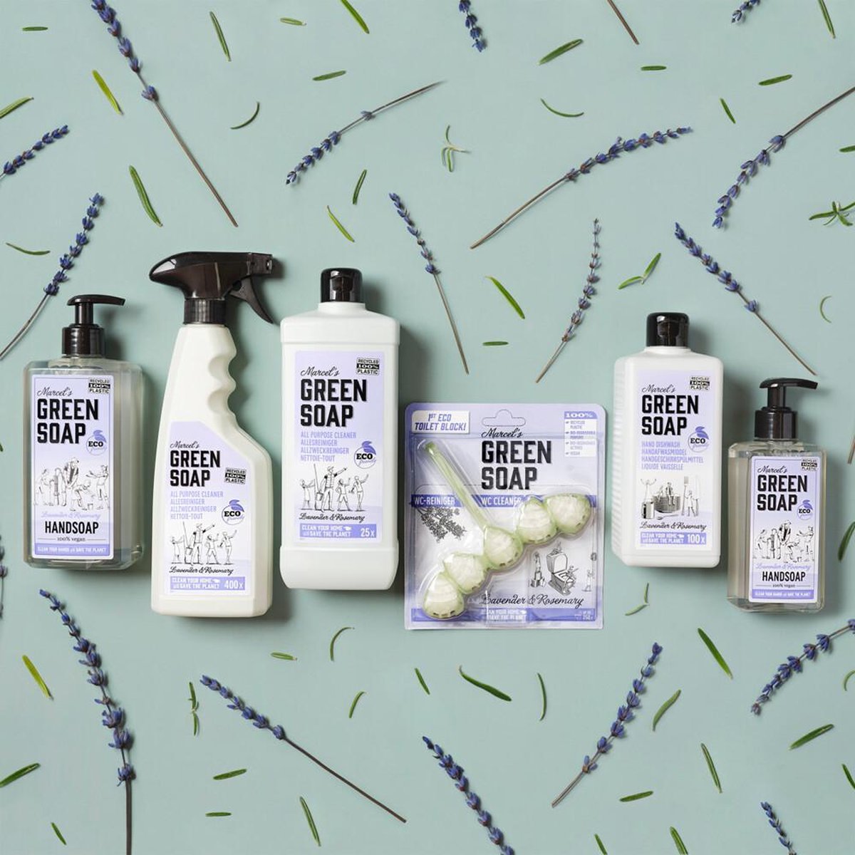 Marcels Green Soap Marcel's Green Soap Lavendel &marijn Handzeep 500ml - Roze