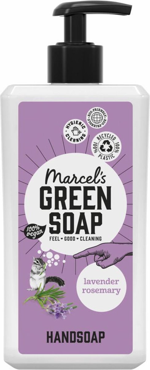 Marcels Green Soap Marcel's Green Soap Lavendel &marijn Handzeep 500ml - Roze