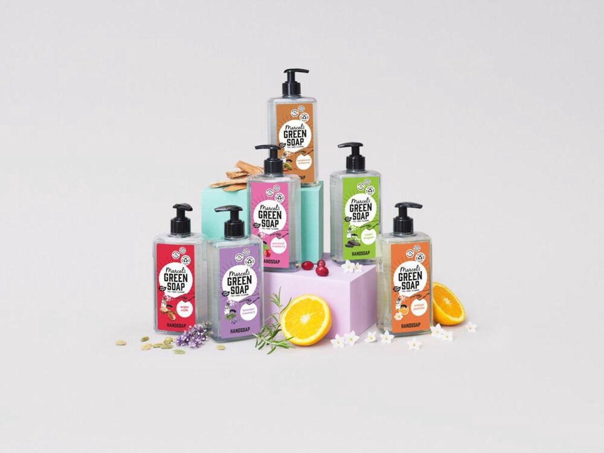 Marcels Green Soap Marcel's Green Soap Lavendel &marijn Handzeep 500ml - Roze