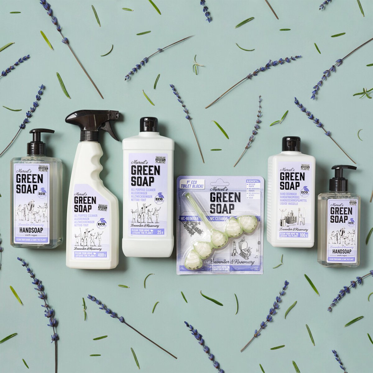 Marcels Green Soap Marcel's Green Soap Lavendel &marijn Handzeep 500ml - Roze