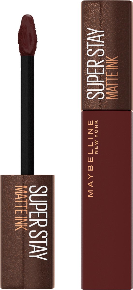 Maybelline  275 Mocha Inventor SuperStay Matte Ink Coffee Collection Lipstick 5ml - Negro