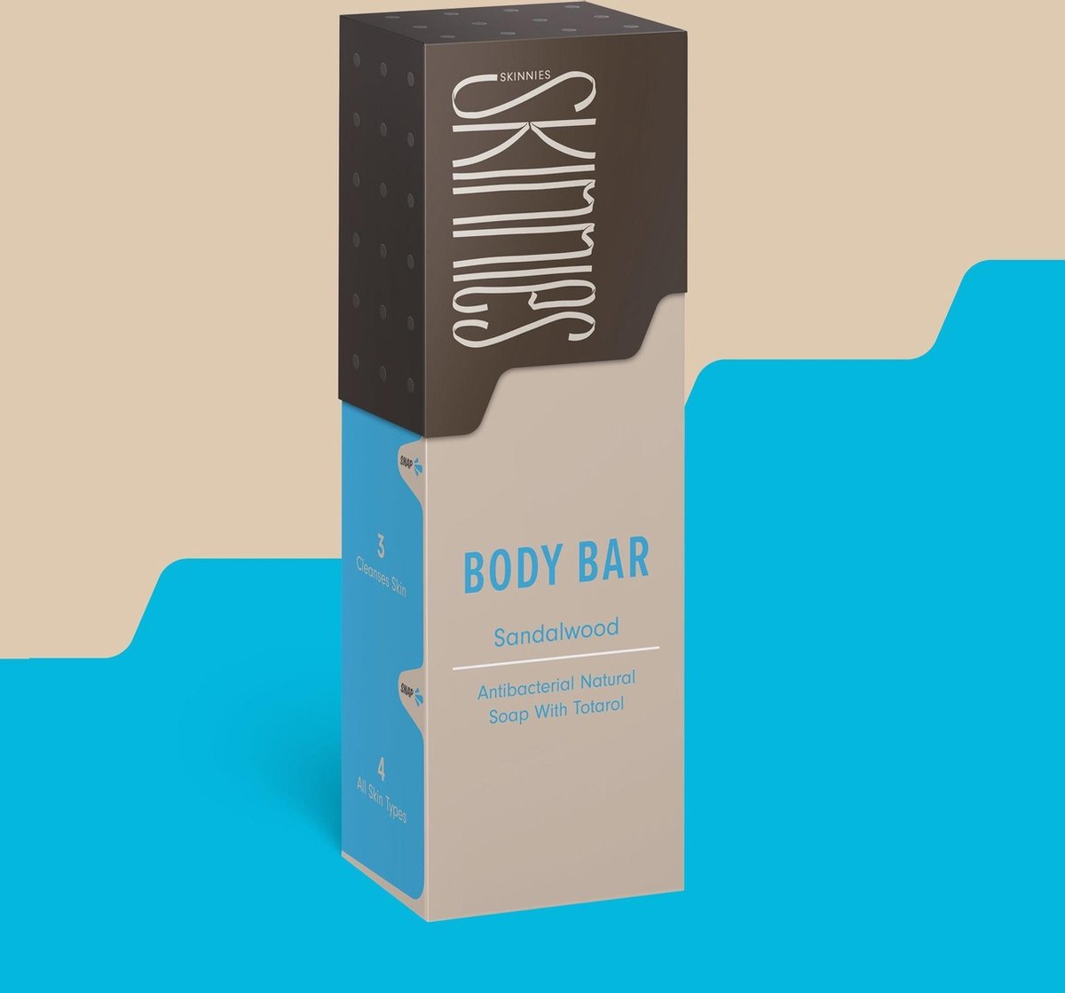 Skinnies Body Bars Sandalwood Zeep 100g