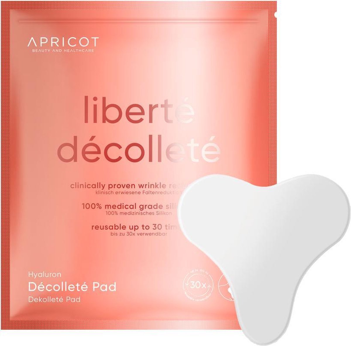 Apricot Beauty Decolleté Pad met Hyaluronzuur Liberté Décolleté Masker