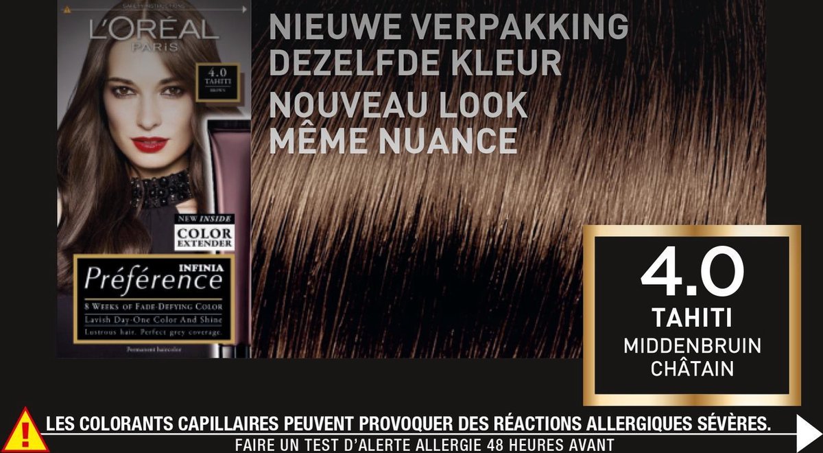 L'Oreal Paris L´Oréal Paris 4. Tahiti Preference Haarkleuring - Zwart