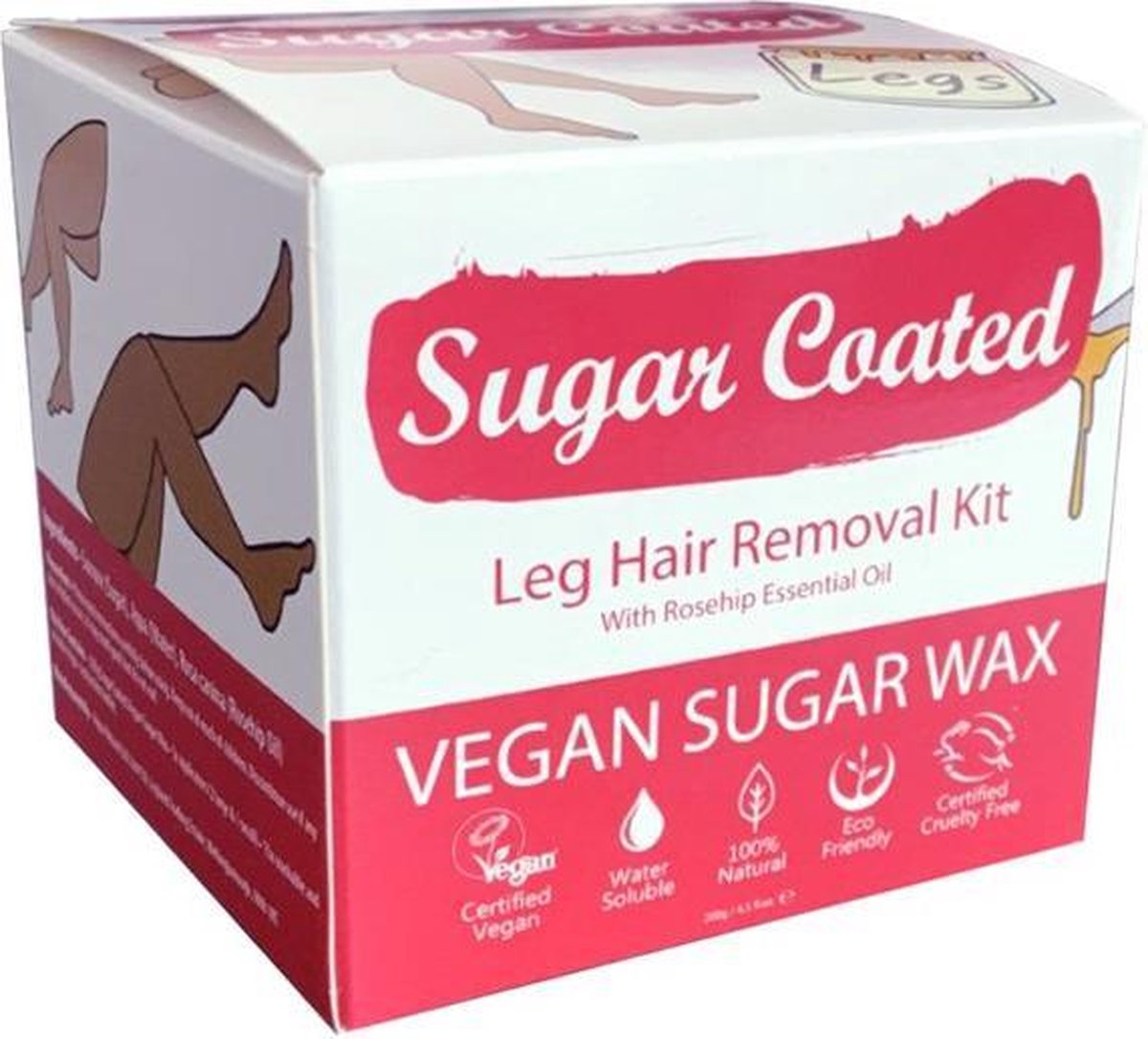 Sugar Coated Leg Hair Removal Kit Ontharingstool