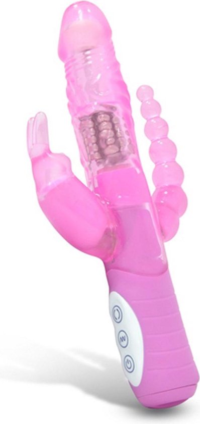 Seven Creations Rabbit dual vibrator - Roze