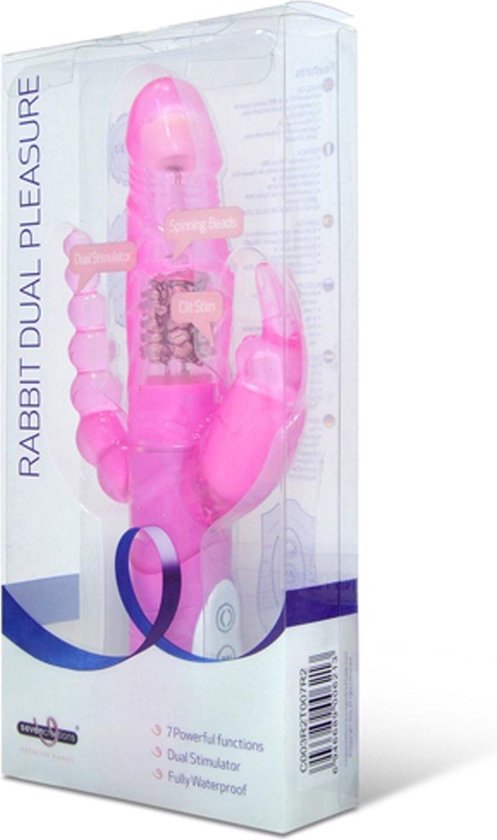 Seven Creations Rabbit dual vibrator - Roze