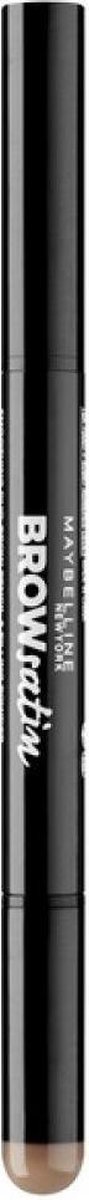 Maybelline New York 02 Medium Brown Brow Satin Duo Wenkbrauwpotlood 0.71 ml