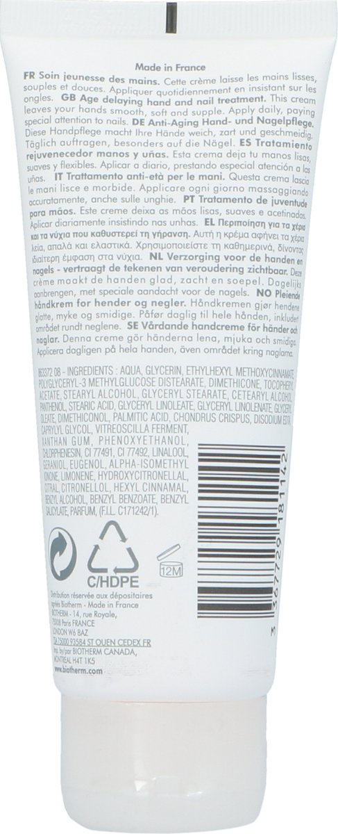 Biotherm Biomains Handcrème 100ml