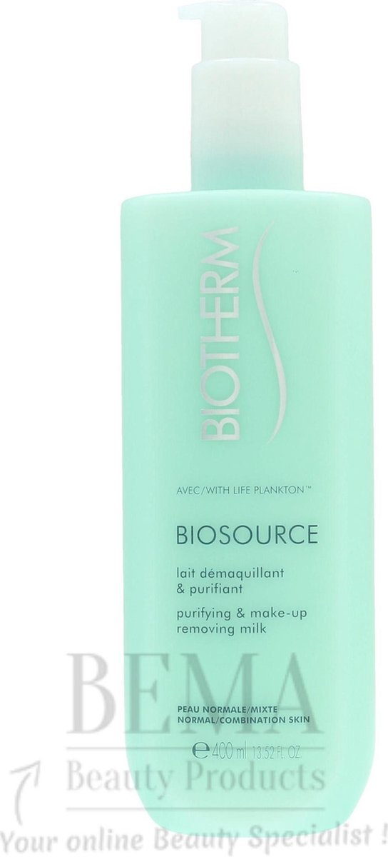 Biotherm Biosource Purifying & Make-Up Removing Milk Reinigingsmelk 400ml