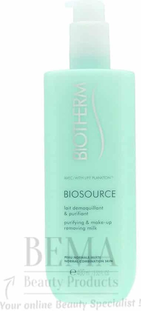 Biotherm Biosource Purifying & Make-Up Removing Milk Reinigingsmelk 400ml