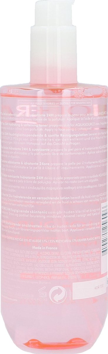 Biotherm Biosource 24H Hydrating & Softening Toner Tonic 400ml