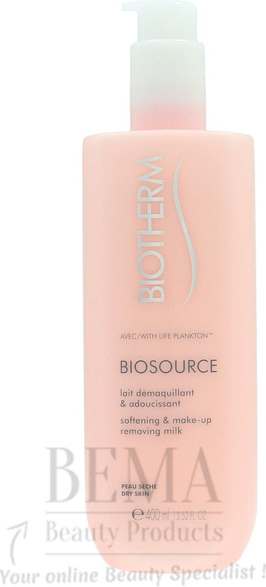 Biotherm Biosource Softening & Make-up Removing Milk Reinigingsmelk 400ml