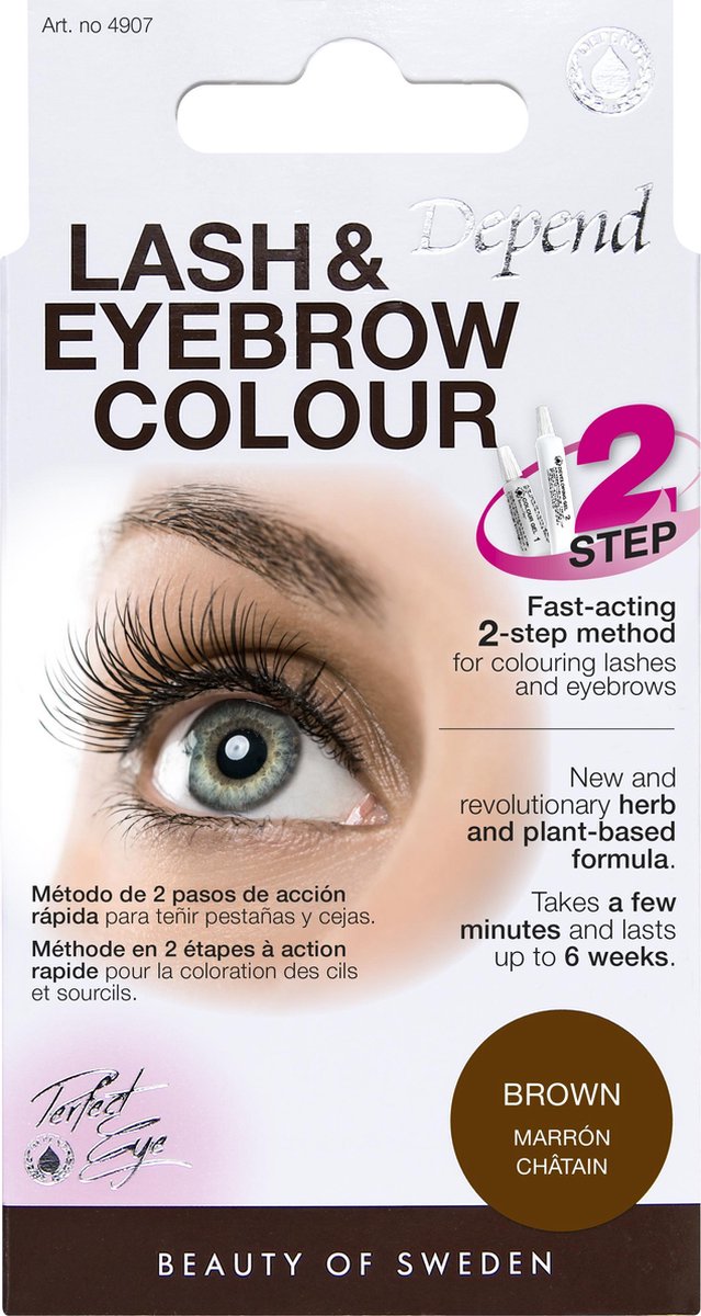 Depend Brown Perfect Eye Lash & Eyebrow Colour Wenkbrauwverf - Bruin