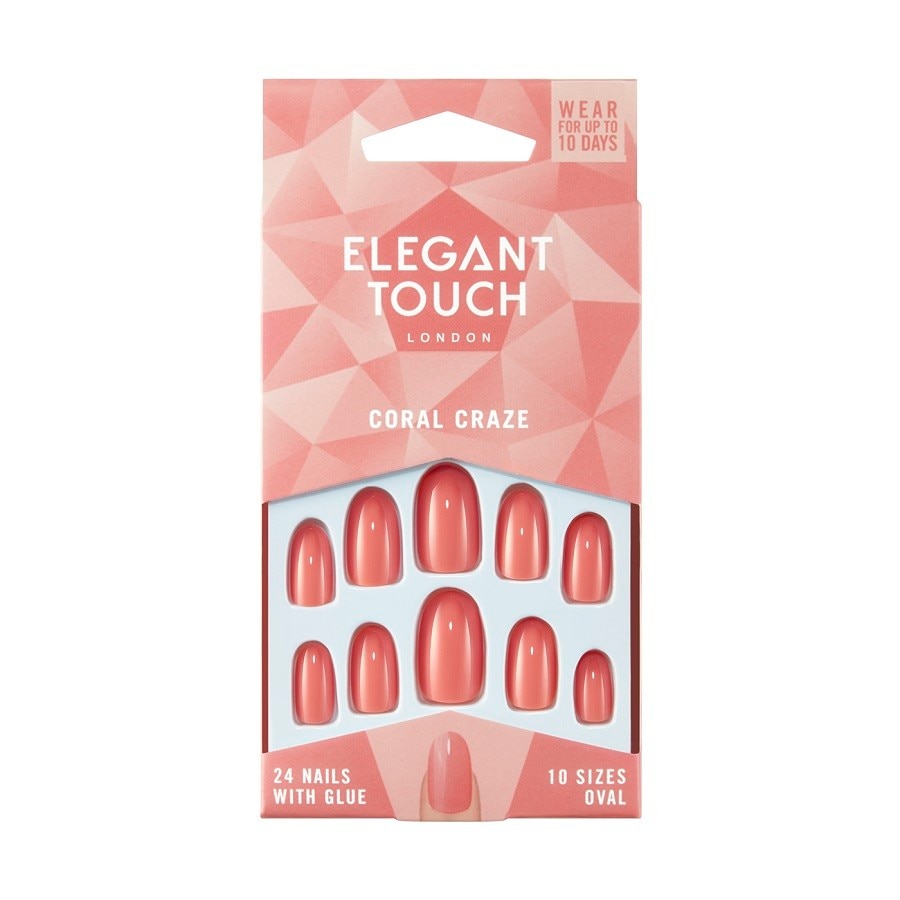 Elegant Touch Craze Nagels - Coral