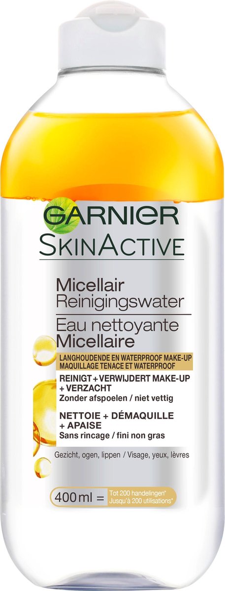 Garnier Micellair Reinigingswater voor Waterproof Make-up Gezichtsreiniging 400ml