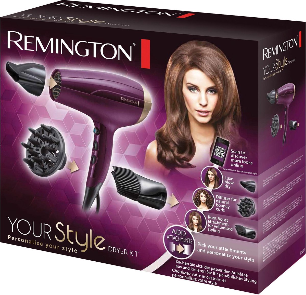 Remington D5219 Your Style Dryer Föhn - Paars