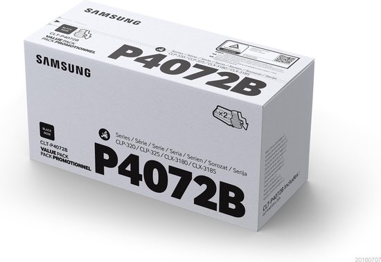 Samsung CLT-P4072B Origineel 2 stuk(s) - Zwart