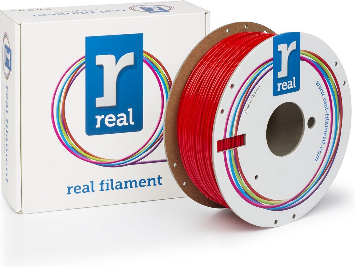 3D filamenten REAL Filament PETG rood 2.85mm (1kg)