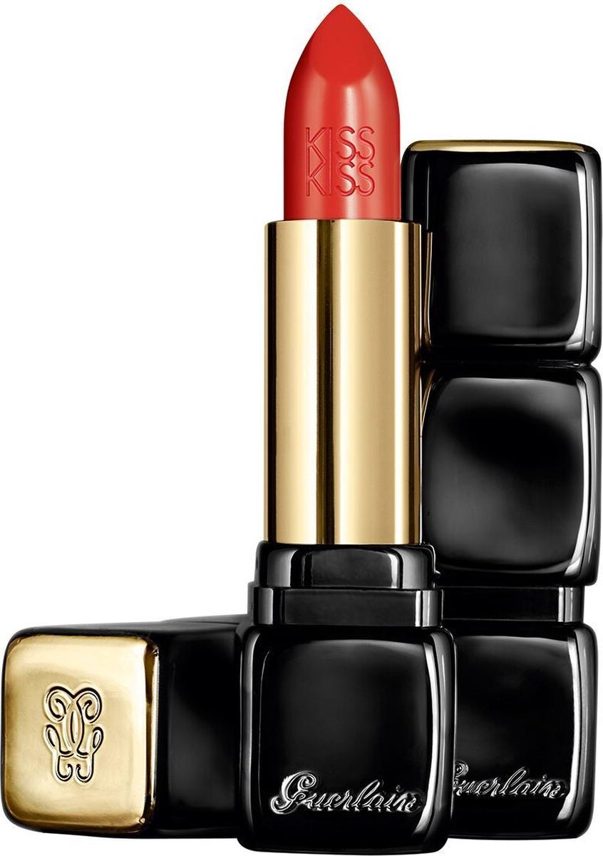 Guerlain 345 - Orange Fizz Kisskiss Lipstick 3.5 g