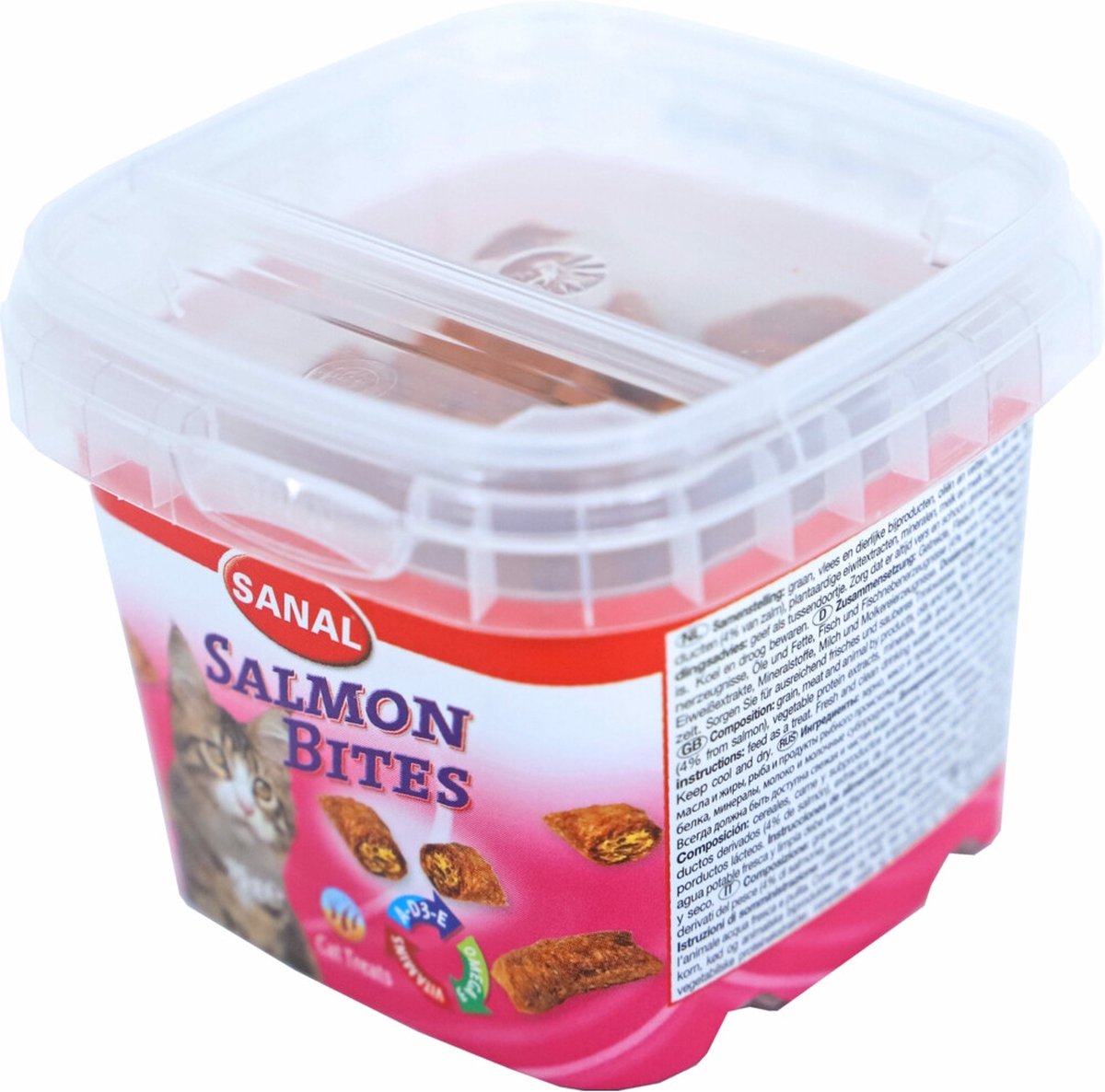 Sanal Salmon Bites - Kattensnack - Zalm 75 g