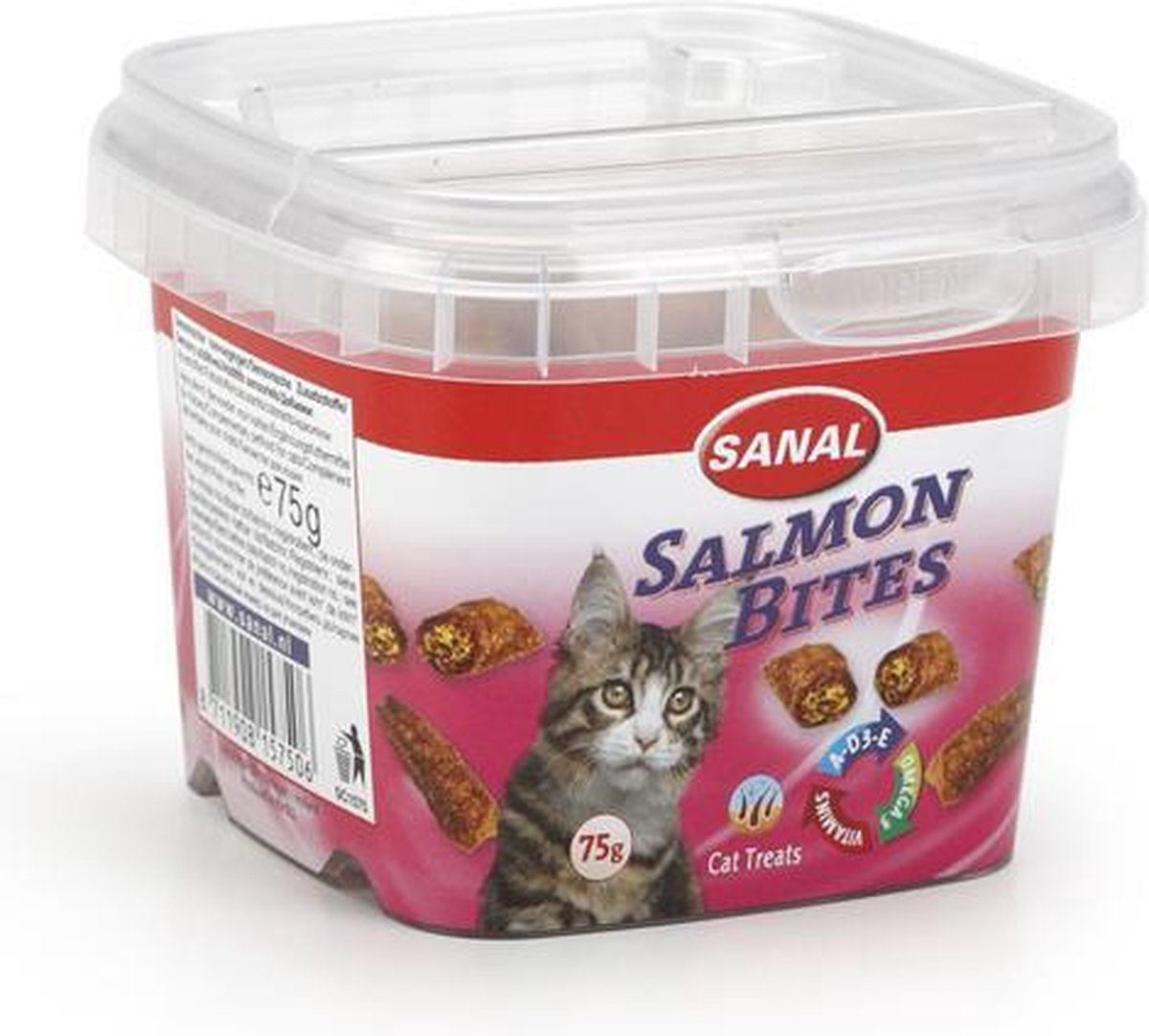 Sanal Salmon Bites - Kattensnack - Zalm 75 g